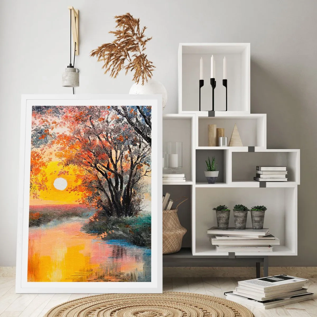 Poster in white frmae - Autumn Impressions - 61x91 cm