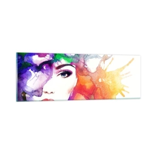 Glass picture - With Head in the Clouds - 90x30 cm