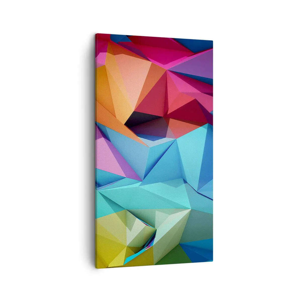 Canvas picture - Rainbow Origami - 45x80 cm