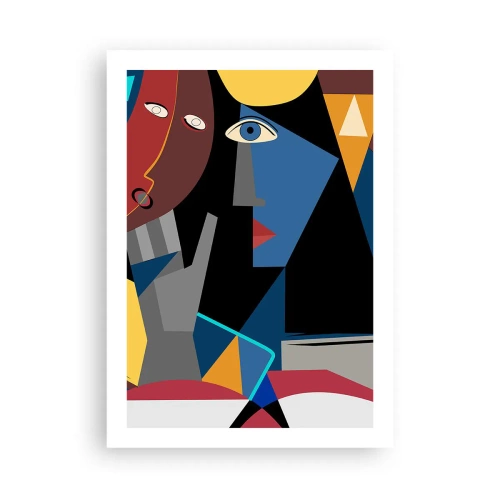 Poster - Conversation of Cubists - 50x70 cm
