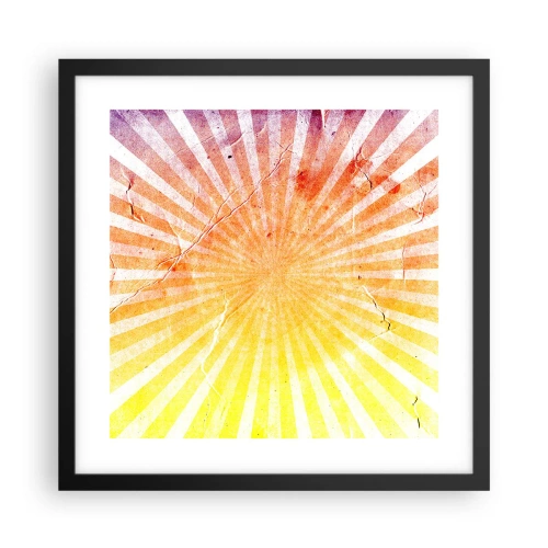 Poster in black frame - Sunrises and Sunsets - 40x40 cm