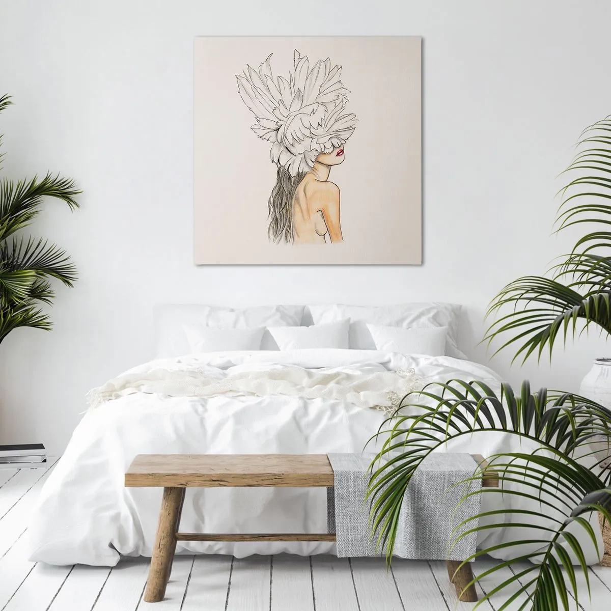 Canvas picture - Crowned Beauty - 40x40 cm