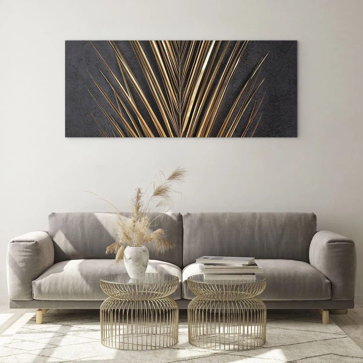 Glass picture - Gold of the Tropics - 140x50 cm