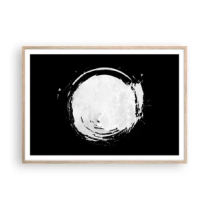 Poster in light oak frame - Good Solution - 100x70 cm