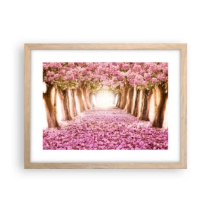 Poster in light oak frame - Way to Heaven - 40x30 cm