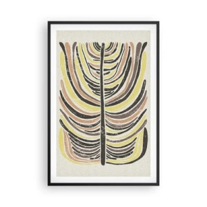 Poster in black frame - Abstract: Life to the Full - 61x91 cm