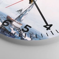 Clock face with numbers