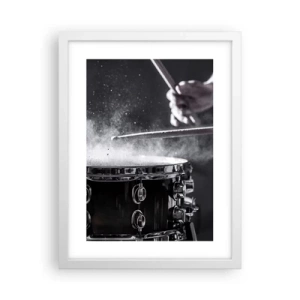 Poster in white frmae - Pulse of Music - 30x40 cm