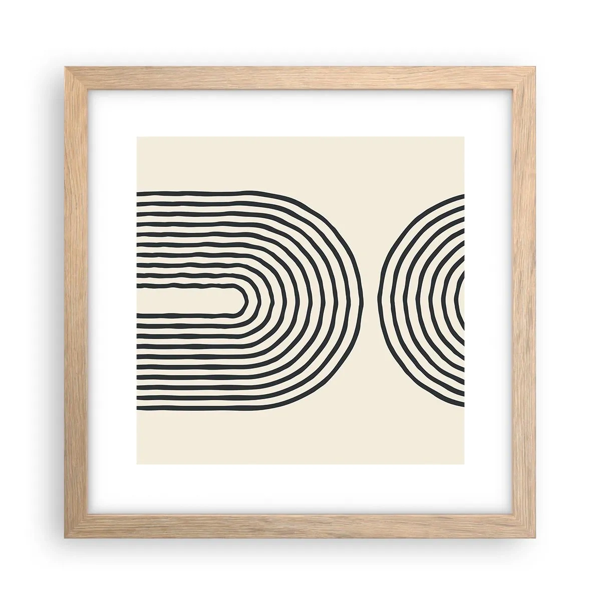Poster in light oak frame - In One Moment… - 30x30 cm