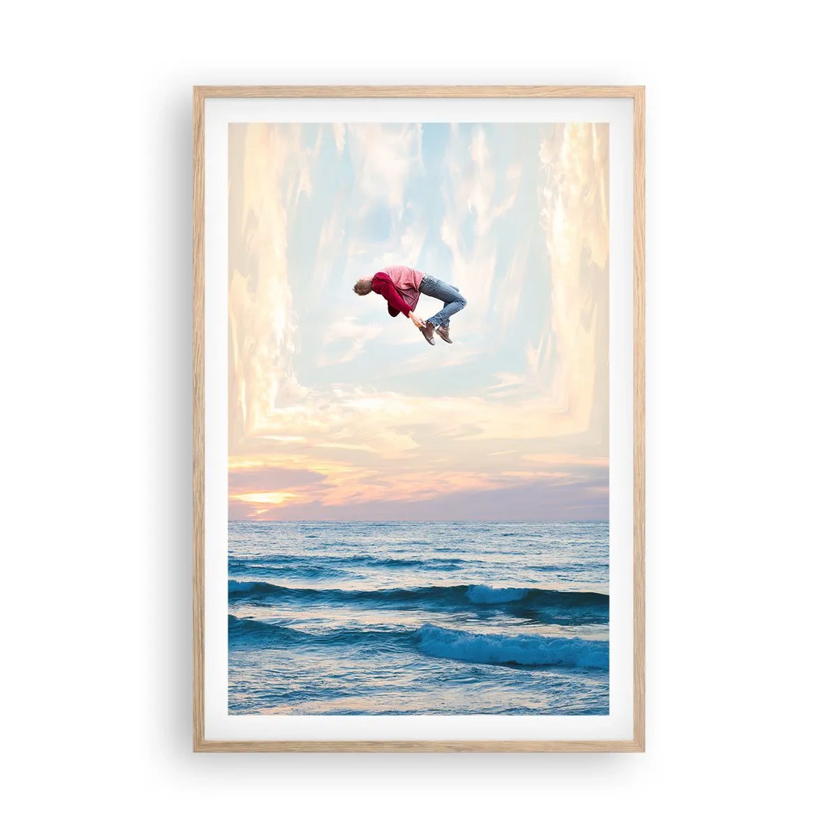 Poster in light oak frame - To Another Dimension - 61x91 cm