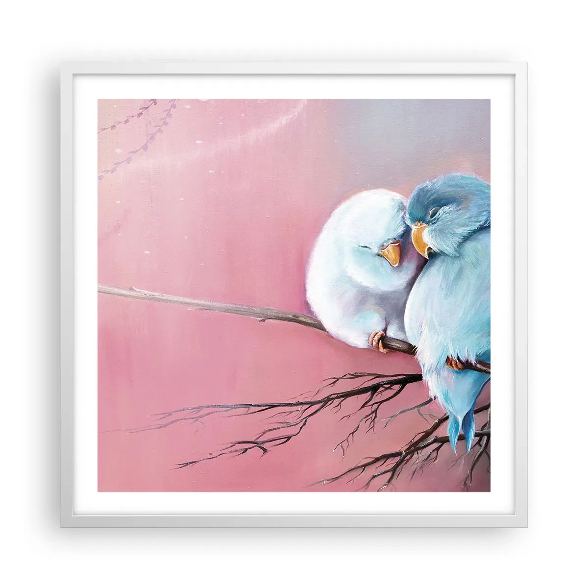 Poster in white frmae - What Can We Add? - 60x60 cm