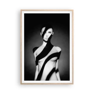 Poster in light oak frame - In the Light and in the Shadow - 70x100 cm