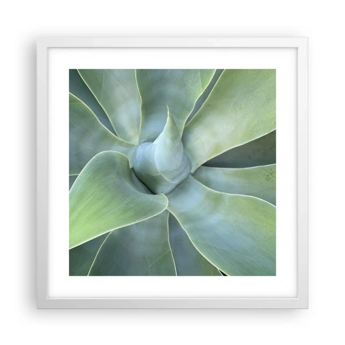 Poster in white frmae - Birth of Green - 40x40 cm