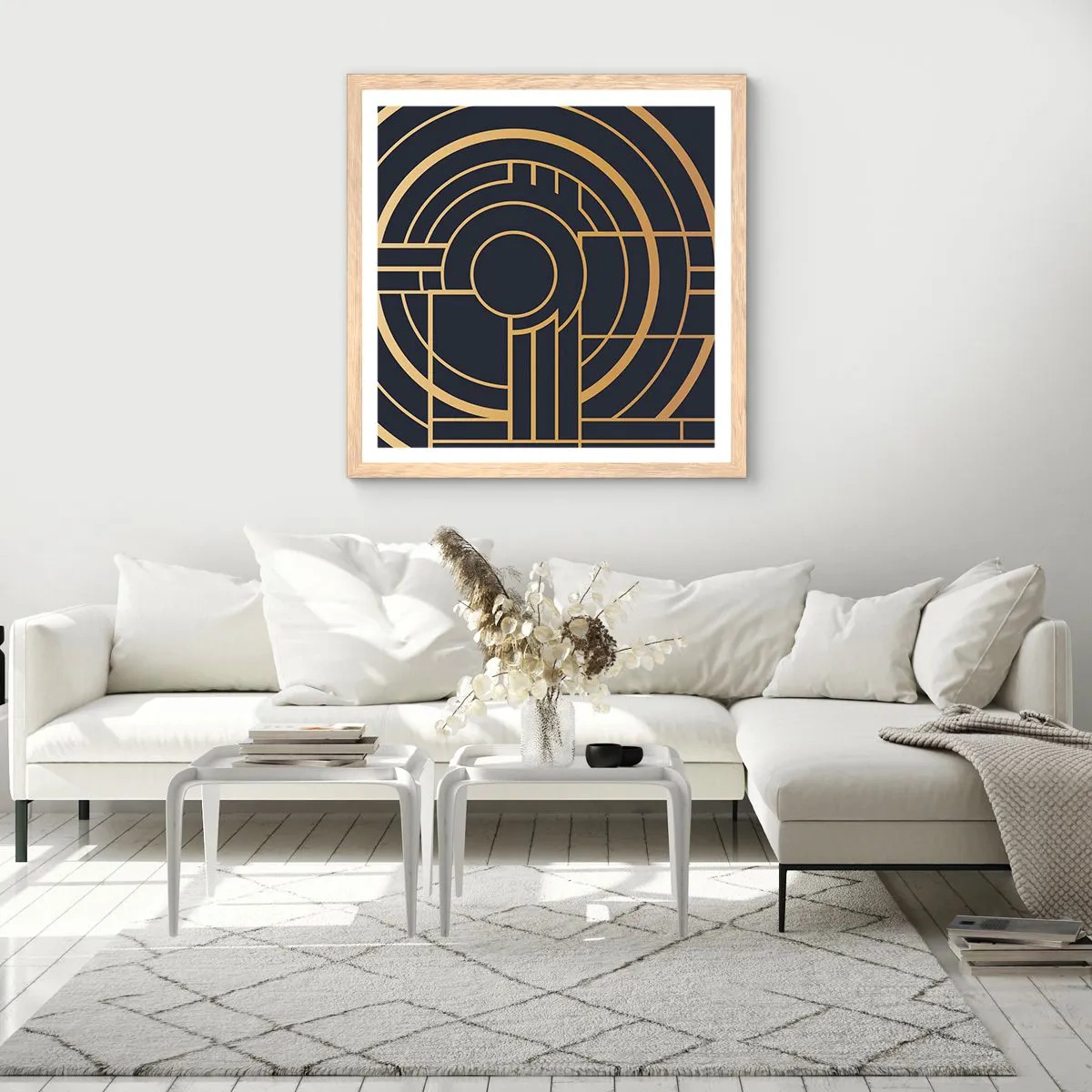 Poster in light oak frame - Tour of Things - 30x30 cm