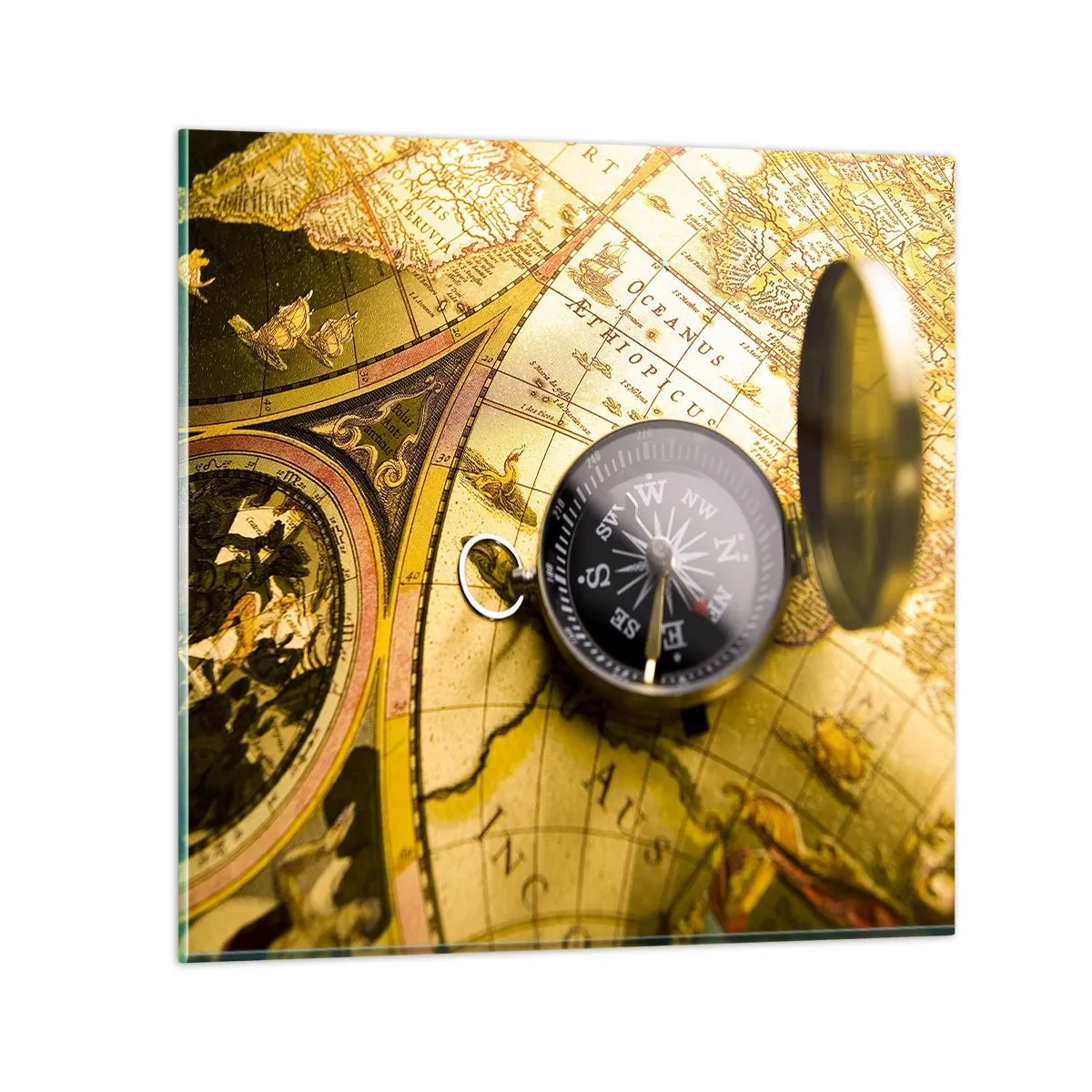 Glass picture - To the End of the World? - 50x50 cm