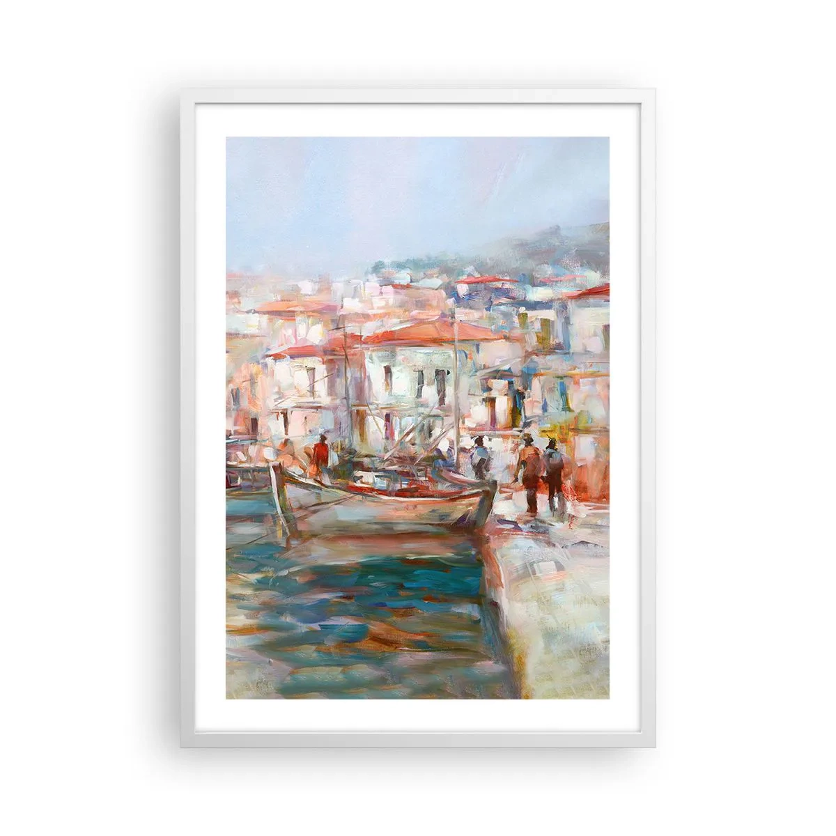 Poster in white frmae - Holidays in Pastel - 50x70 cm