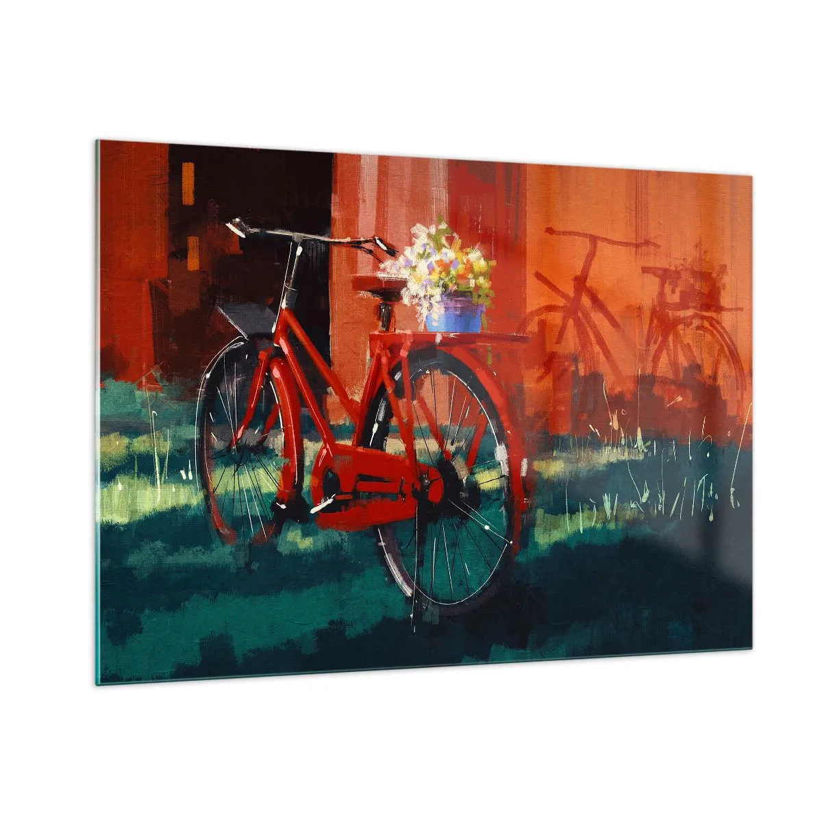 Glass picture - I Want to Ride My Bicycle - 100x70 cm