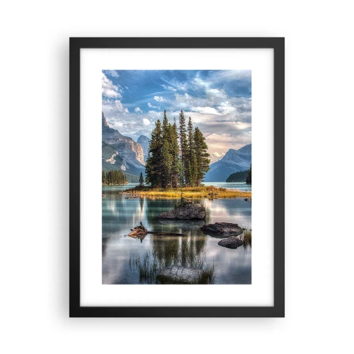 Poster in black frame - By Big and Clear Waters - 30x40 cm