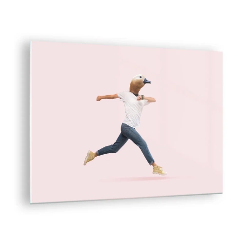 Glass picture - A pinch of absurdity - 70x50cm - Pinch of Absurd - Modern wall decoration for the living room and bedroom ARTTOR