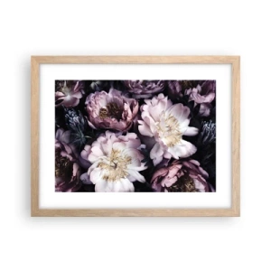 Poster in light oak frame - Old Style Bouquet - 40x30 cm