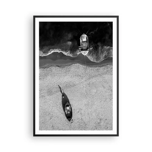 Poster in black frame - Still on the Shore… - 70x100 cm