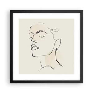 Poster in black frame - Proud Look - 40x40 cm