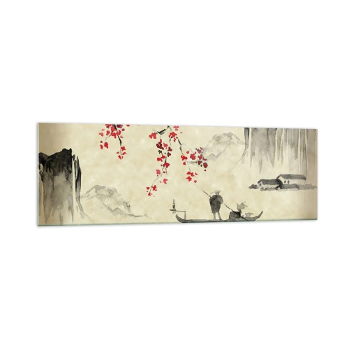 Glass picture - In Cherry Blossom Country - 160x50 cm