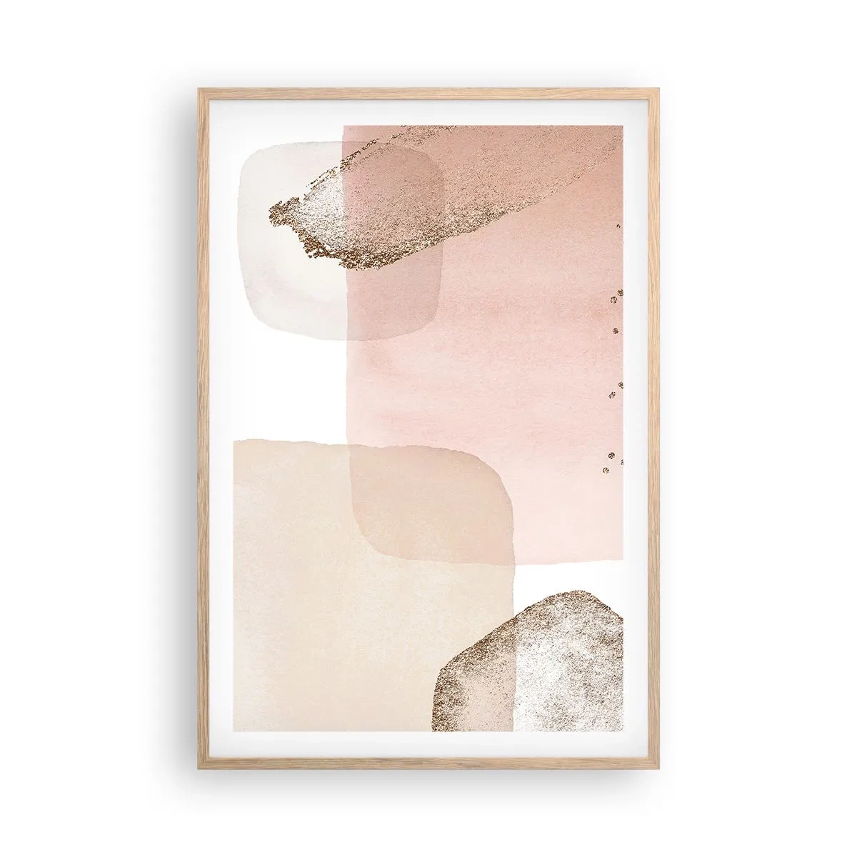 Poster in light oak frame - Look through Colour - 61x91 cm