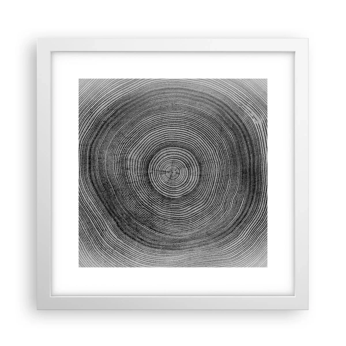 Poster in white frmae - Sign of the Time - 30x30 cm