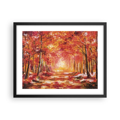 Poster in black frame - Copper Forest - 50x40 cm
