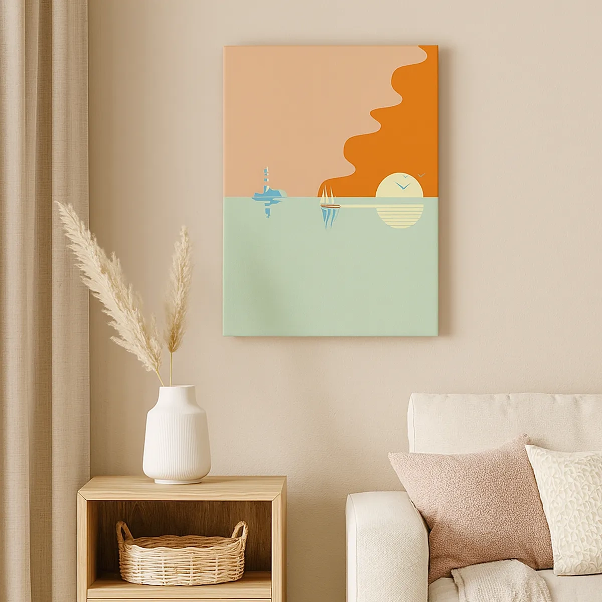Canvas picture - Ideal Sea Landscape - 50x70 cm