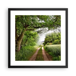 Poster in black frame - Et in Arcadia Ego - 40x40 cm