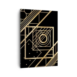 Canvas picture - Golden Geometry - 50x70 cm