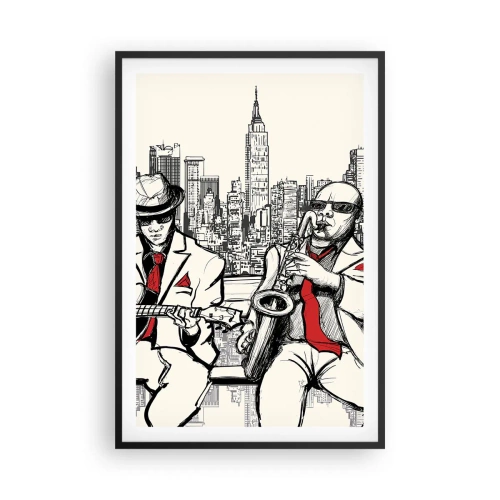 Poster in black frame - New York Improvisation - 61x91 cm