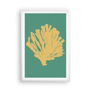 Poster in white frmae - Bush of Underwater Forest - 61x91 cm