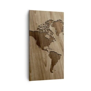 Canvas picture - World on a Table - 55x100 cm