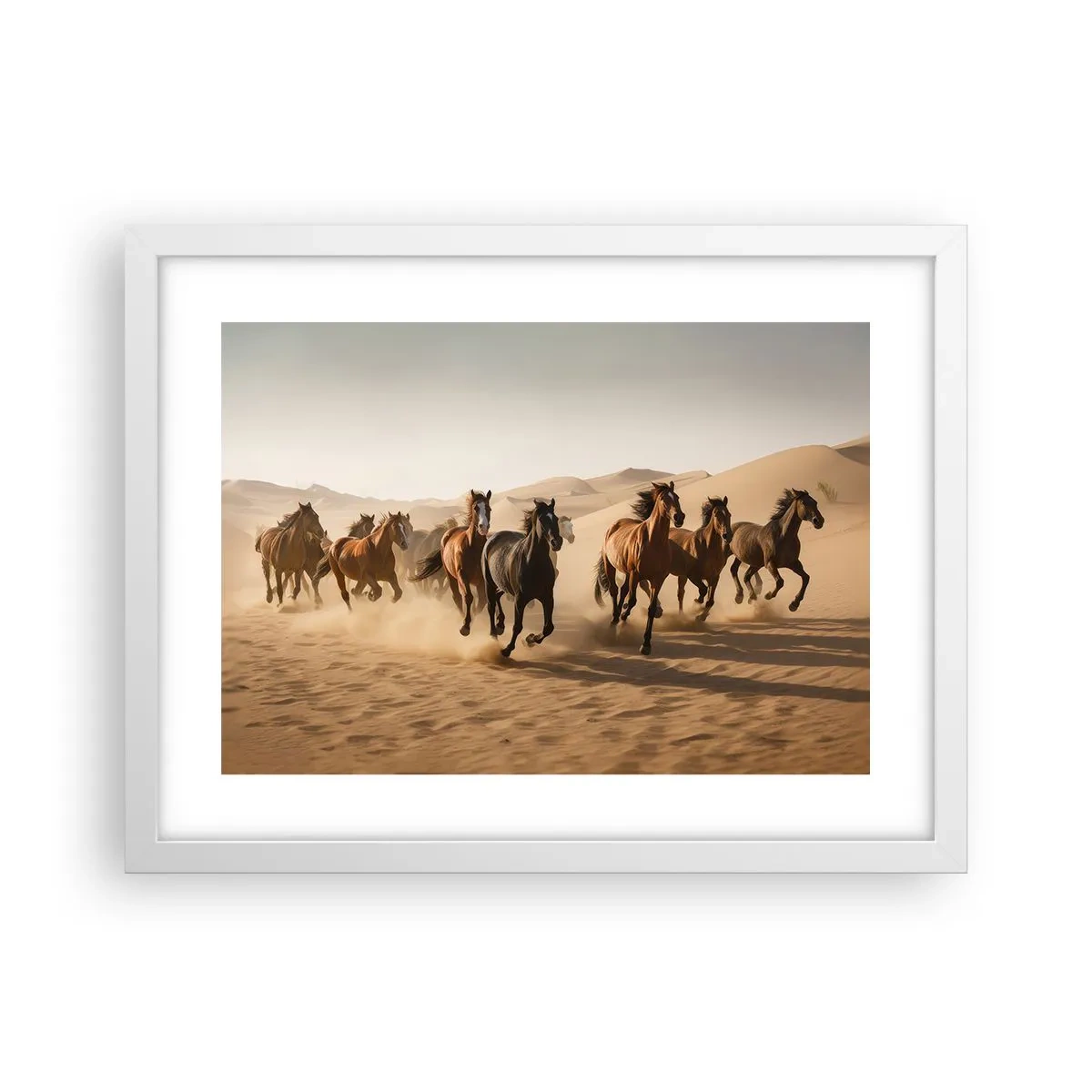 Poster in white frmae - Free as a Wind - 40x30 cm