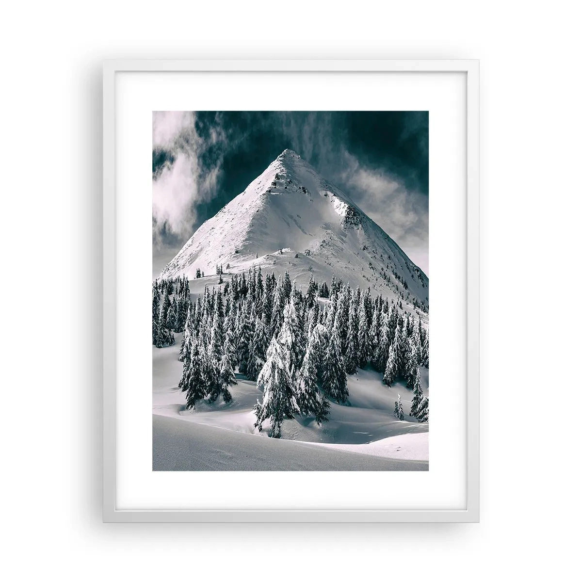 Poster in white frmae - Land of Snow and Ice - 40x50 cm