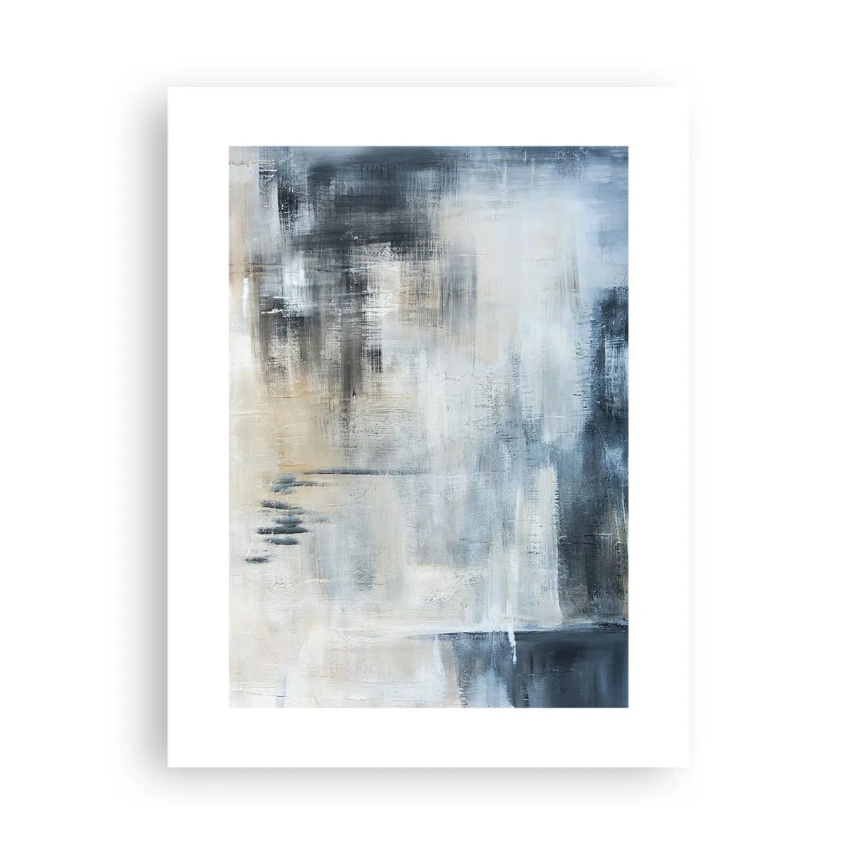 Poster - Behind the Curtain of Blue - 30x40 cm