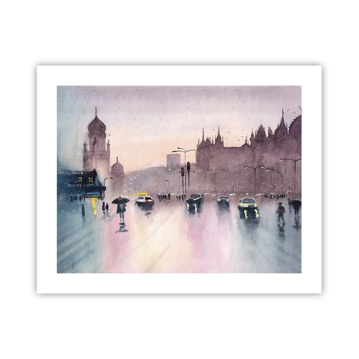 Poster - In a Rainy Fog - 50x40 cm