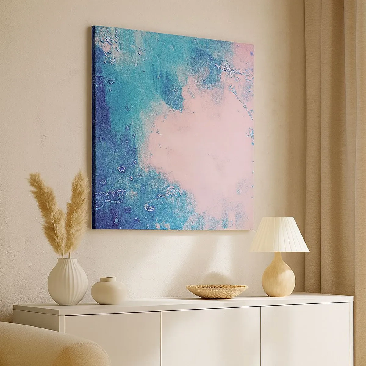 Canvas picture - Blue Hug - 30x30 cm
