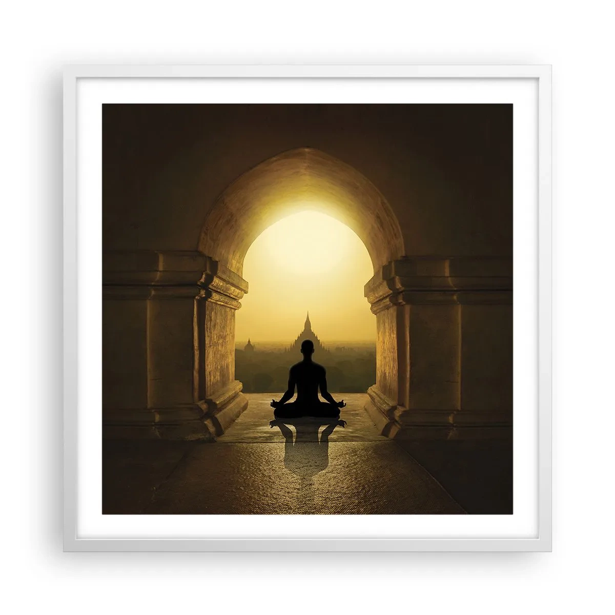 Poster in white frmae - Full Harmony - 60x60 cm