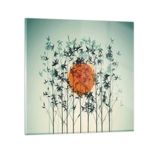 Glass picture - Japanese Sun - 50x50 cm
