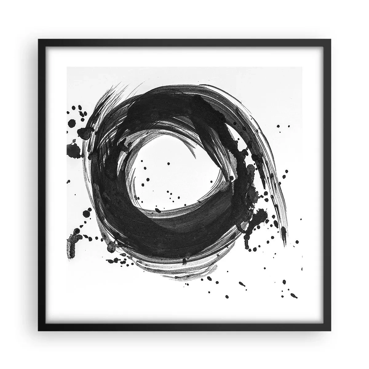 Poster in black frame - Whirl of Creation - 50x50 cm