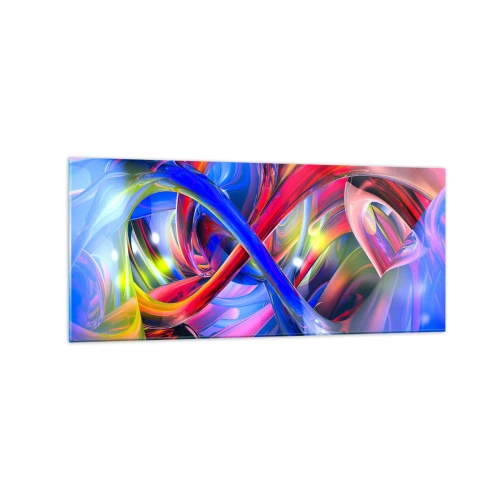 Glass picture - Dance of Colours - 120x50 cm