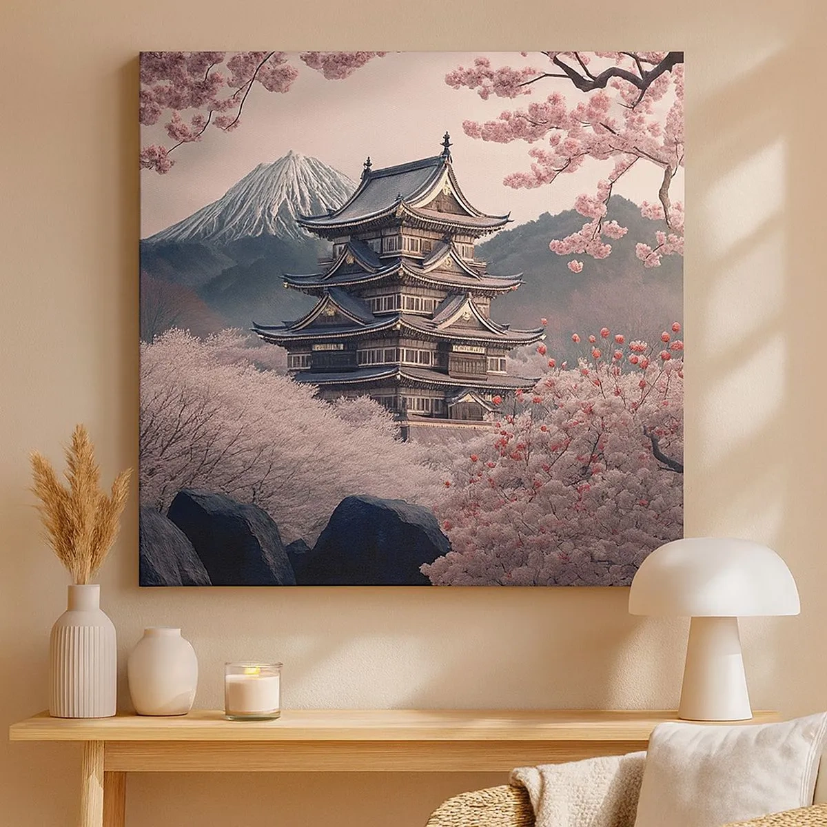 Canvas picture - Land of Cherry Blossoms - 30x30 cm