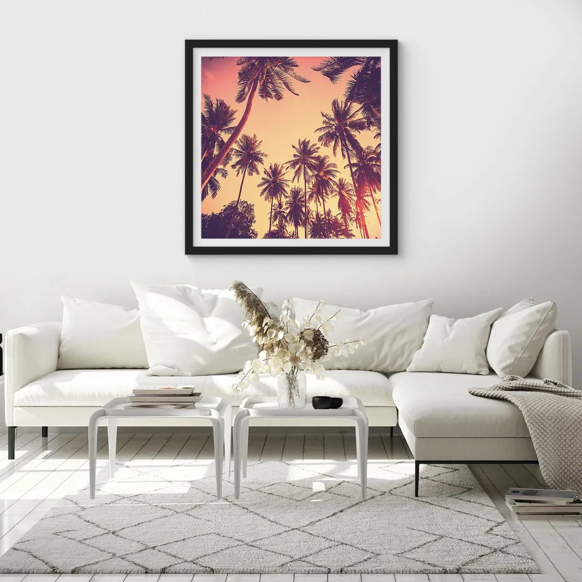 Poster in black frame - Tropical Variation - 60x60 cm
