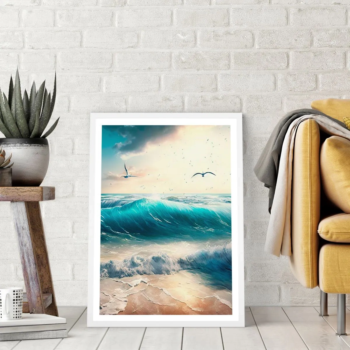 Poster in white frmae - It Hums Especially for You - 70x100 cm