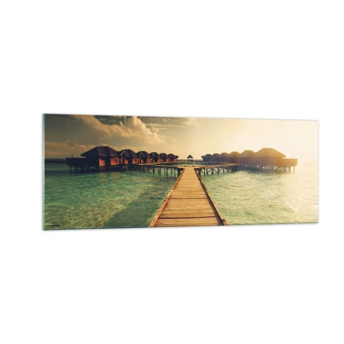 Glass picture - Warm Welcome - 140x50 cm