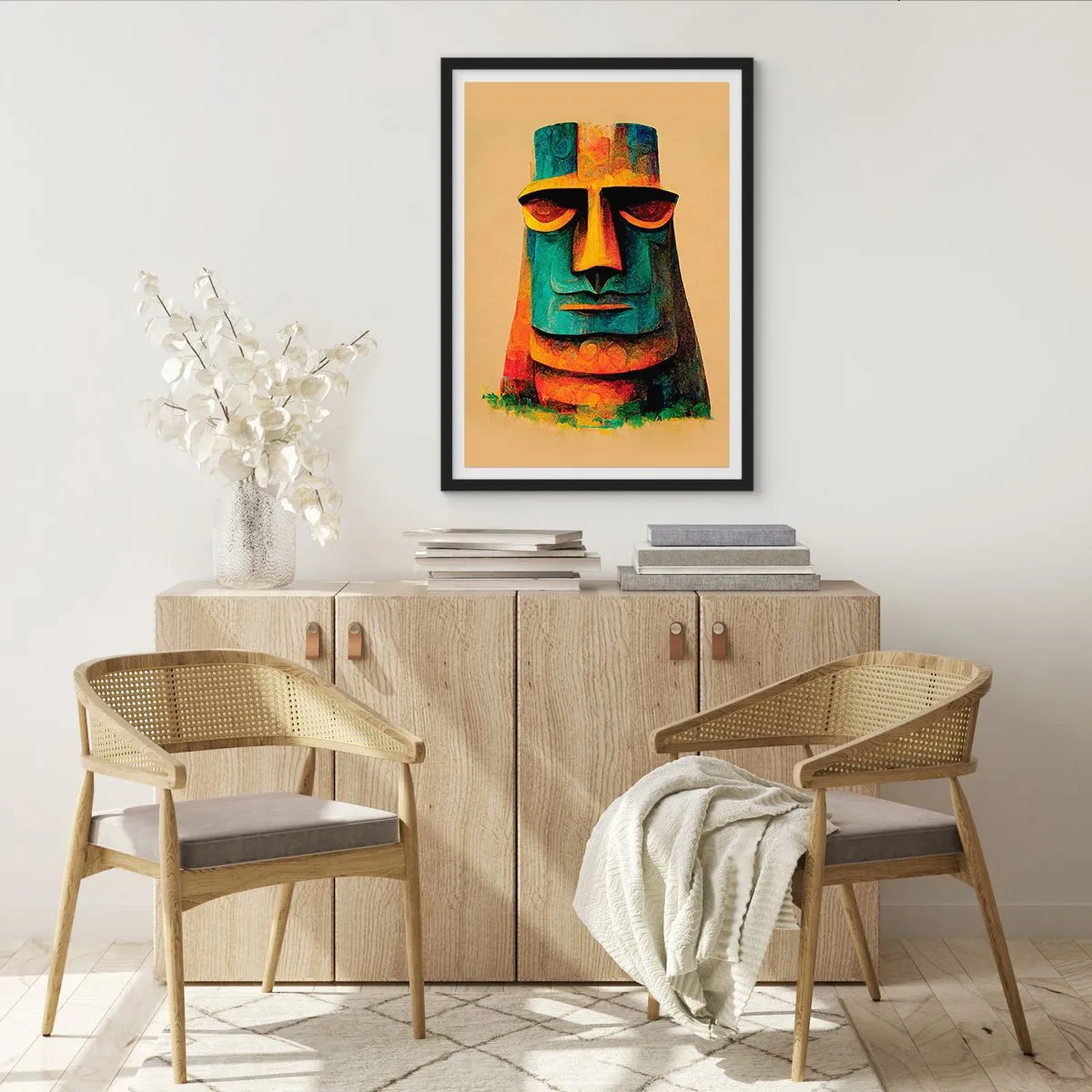Poster in black frame - Statuesque but Friendly - 70x100 cm